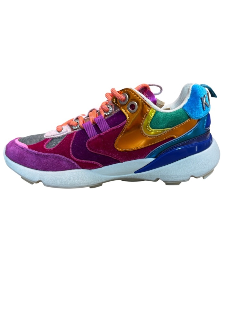 Kurt Geiger London Kurt Runner Rainbow Multicolor Chunky Sneakers EU 38 - Picture 3 of 8